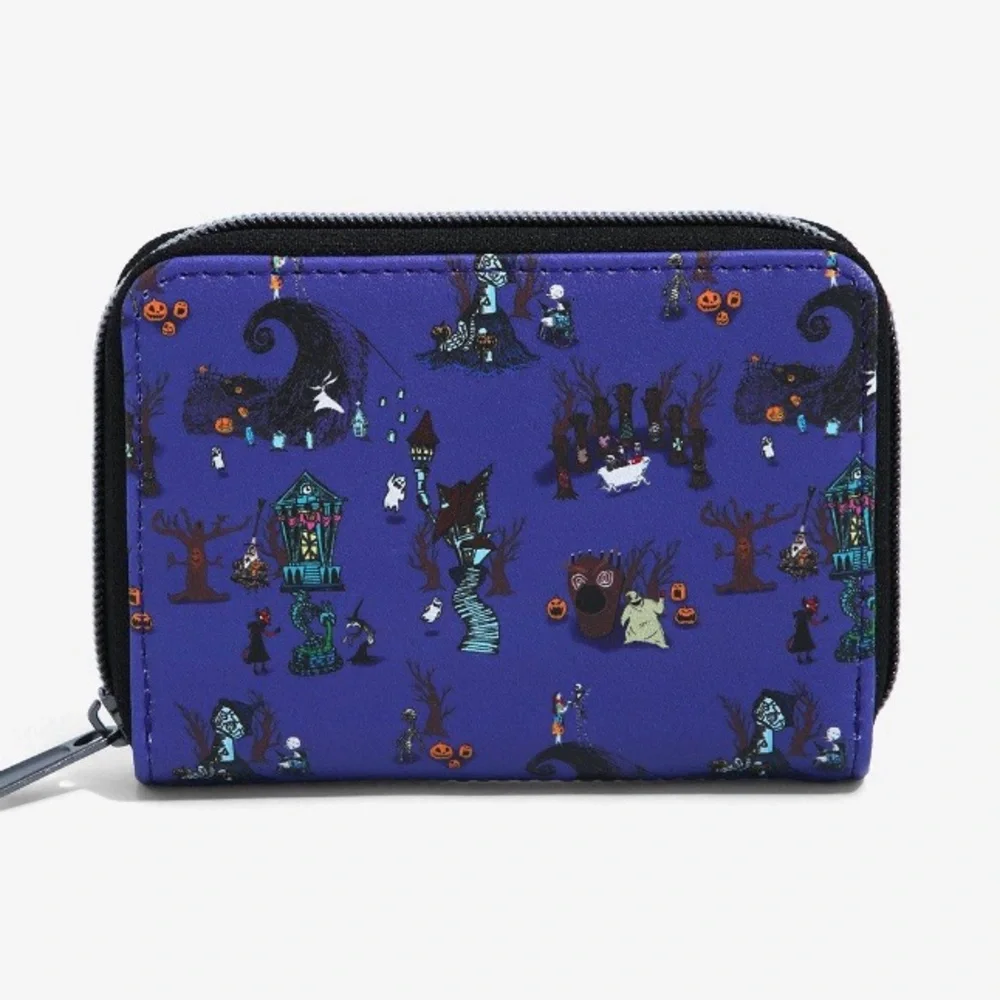 Nightmare Before Christmas Disney Halloween Town Mini Wallet Hot Topic Loungefly